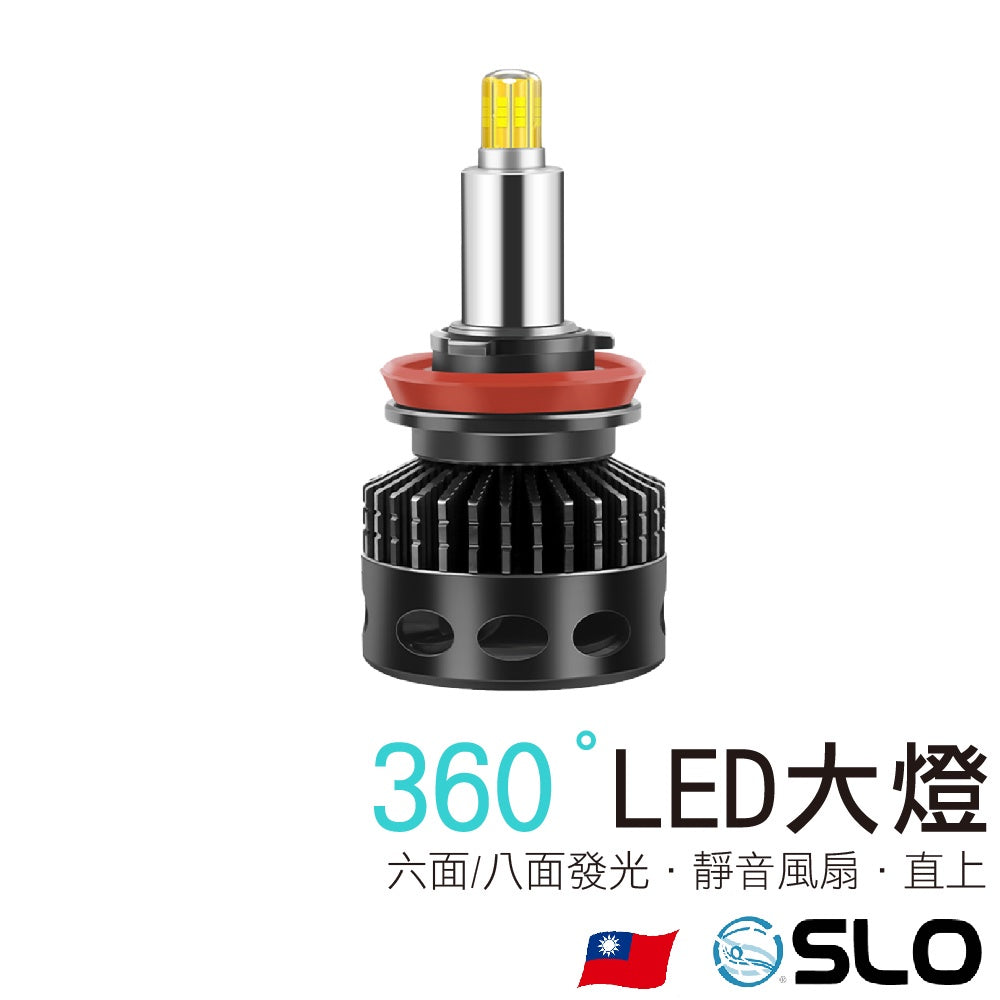 SLO【360度LED大燈】台灣現貨 超越HID 魚眼專用  H1 H7 H11 9006 9012 HIR2 D系列大貨車 - 台灣批發網