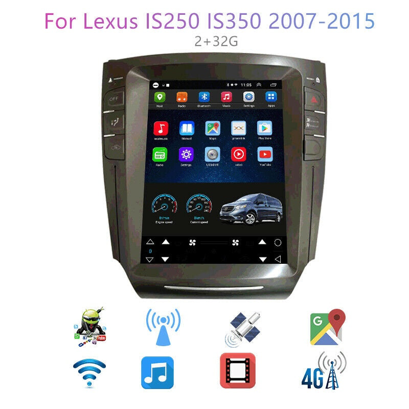 LEXUS IS (2006-2012) 12.3吋安卓豎屏導航車機(CARPLAY+藍芽)LEXUS - 台灣批發網